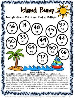 As i mentioned, there are 3 different printable multiplication games in this download. Multiplication Games: 27 Printable Multiplication Bump ...
