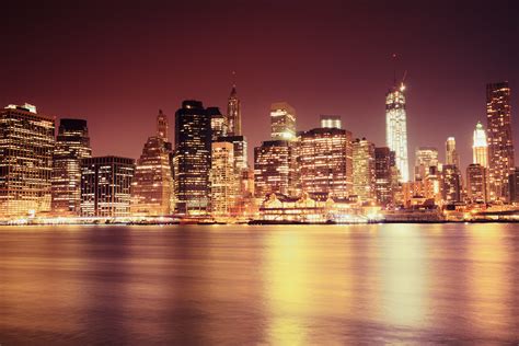 Taken with a canon 5d and 85mm f/1.8 lens at f/1.8, iso 800 and 1/40s exposures. New York Night - Skyscraper Skyline | The New York City ...