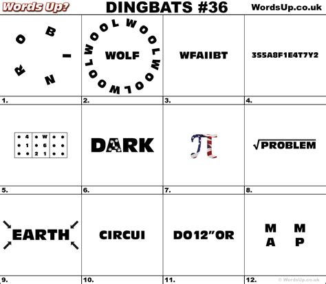 Free Printable Dingbats Puzzles Free Printable A To Z