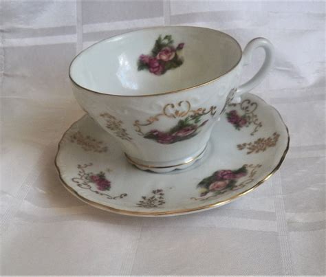 Lefton China Pink Rose Pattern Teacup And Saucer N20335 Etsy In 2022