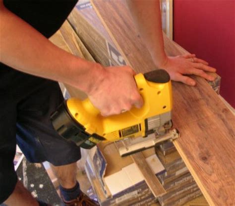 Secure your vinyl plank to your work surface with clamps. Laminate Floor Cutting | Laminate floor fitting