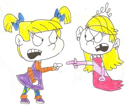 Frogwoodworld — Angelica Pickles And Lola Loud Bickering