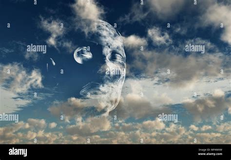 Face In The Sky Stock Photo Alamy
