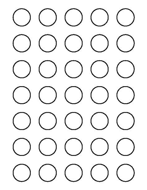 1 Inch Circle Pattern Use The Printable Outline For Crafts Creating