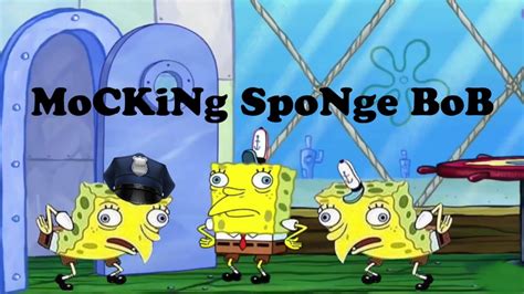 Spongebob Meme Template Mocking