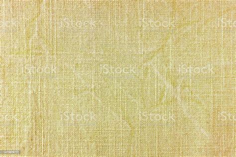 Latar Belakang Tekstur Kain Linen Kuning Alami Foto Stok Unduh Gambar
