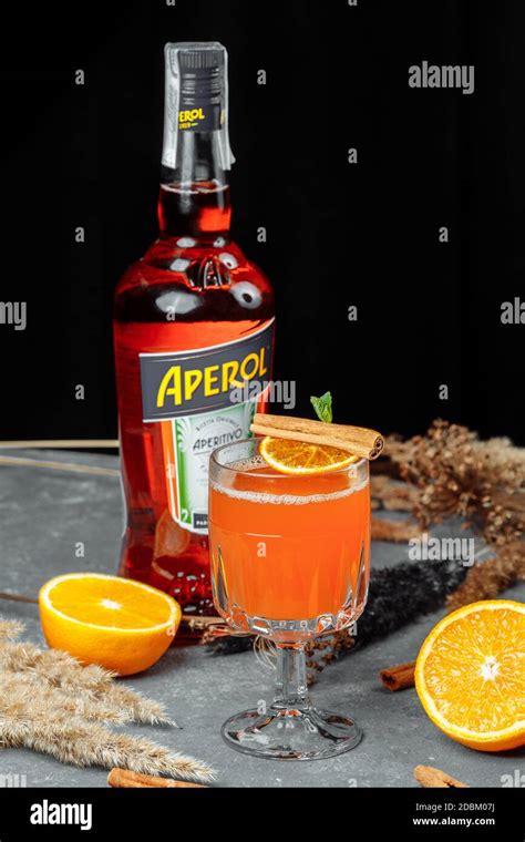 Warming Winter Cocktail With Aperol Hot Aperol Cocktail For New Years And Christmas Christmas