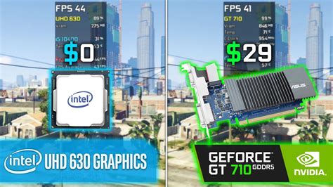 Intel Uhd 630 Vs Gt 710 Gddr5 Test In 6 Games Youtube
