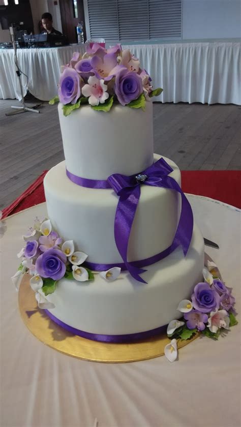 Jujucupcakes Royal Blue And Purple Themed Wedding Cakes
