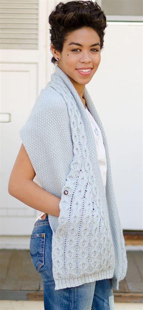 These wraps and scarves feature pockets that are perfect for carrying small items like cards, books or patterns for purchase. Pocket Wrap Knitting Patterns | Knitting patterns, Wrap ...