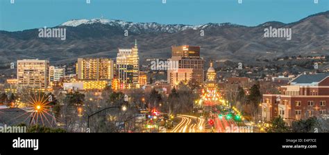 Downtown Boise Idaho Skyline Stock Photo Alamy