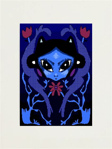 Demon Girl Pixel Art Nouveau Photographic Print For Sale By