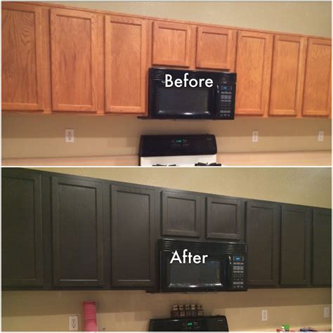 This is the cabinet paint kit i used to redo our kitchen cabinets. Our cabinets that we redid with Rustoleum cabinet ...