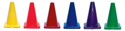 12 Mini Traffic Cones Poly Enterprises