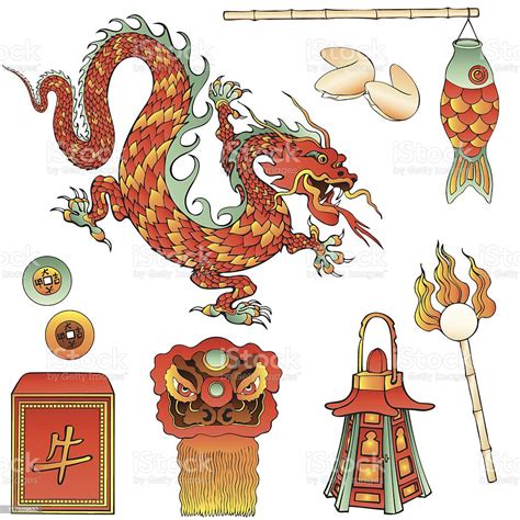 Chinese New Year Design Elements Stock Illustration Download Image