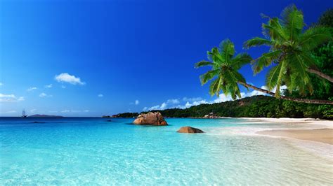 Tropical Beach Landscape Desktop Wallpapers Wallpaper