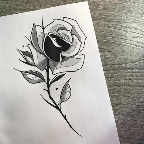 Pin By Polaritybearer On Rosas Rose Sketch Rose Tattoos Flower Tattoo Designs