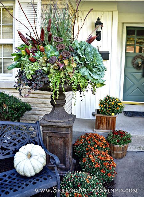 Serendipity Refined Fall Porch And Urn Decorations Fall Container