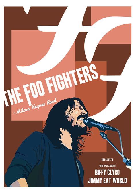 Foo Fighters Gig Poster By Gnottingham On Deviantart
