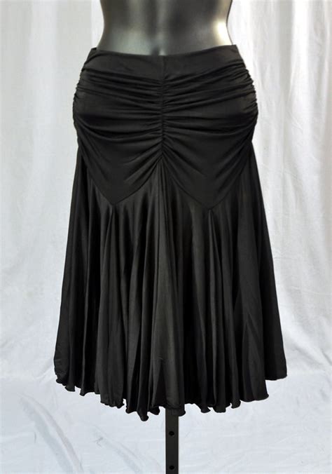 Wrinkle Waist 6 Panel Skirt With Built In Under Pants