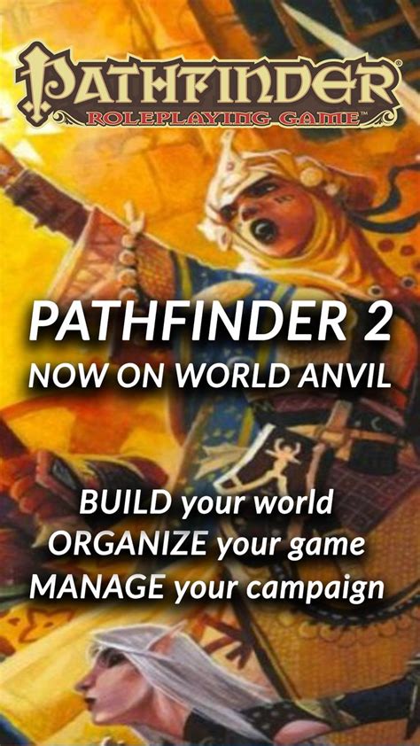 Pathfinder second edition already has so much going for it.so what is it missing? Pathfinder Campaign Manager - World Anvil now has ...