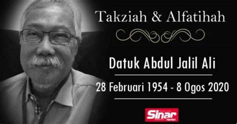 Pelaku penusukan terhadap ulama syekh ali jaber saat berceramah di lampung belum terkait dengan jaringan terorisme, kata kepolisian dan badan nasional penanggulangan terorisme (bnpt). Perginya 'Orang Kuat' Sinar Harian, Datuk Abdul Jalil Ali ...