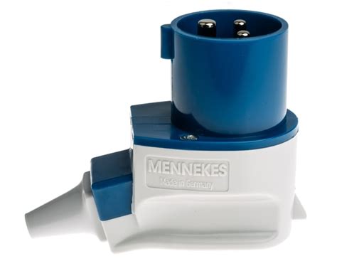Mennekes Mennekes Ip Blue Cable Mount P Industrial Power Plug