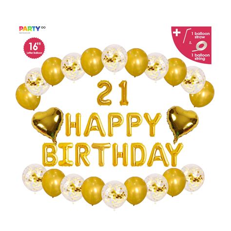 Rose Gold 21st Birthday Balloon Decoration Set 21st Birthday Etsy