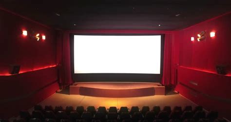 Cinema Screen With Open Curtain Stock Footage Video 100 Royalty Free