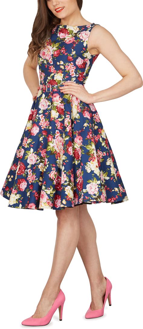audrey hepburn style floral vintage divinity 1950s rockabilly swing pin up dress ebay