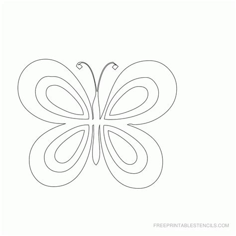 Free Printable Butterfly Stencils Free Printable Stencils Com