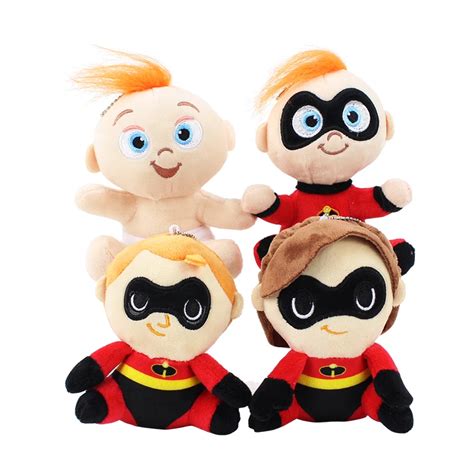 4 Styles The Incredibles Plush Toy Mr Incredible Bob Parr Elastigirl