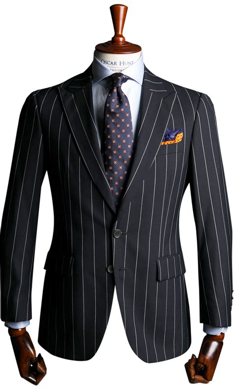 Navy With Wide Pinstripe Suit Made To Measure Suits Pinstripe Suit Suit Jacket Navy Apparel