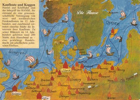 European History Around The World Hanseatic League And Its Queen Germany
