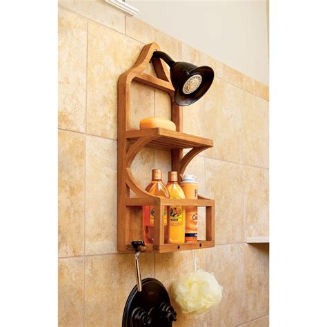 Since in general, together with the kitchen, are usually the most limit spaces. Teak Shower Organizer - from Sportys Preferred Living