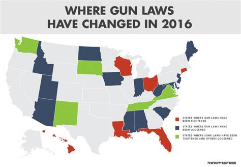 Where Gun Laws Have Changed In 2016 Vivid Maps