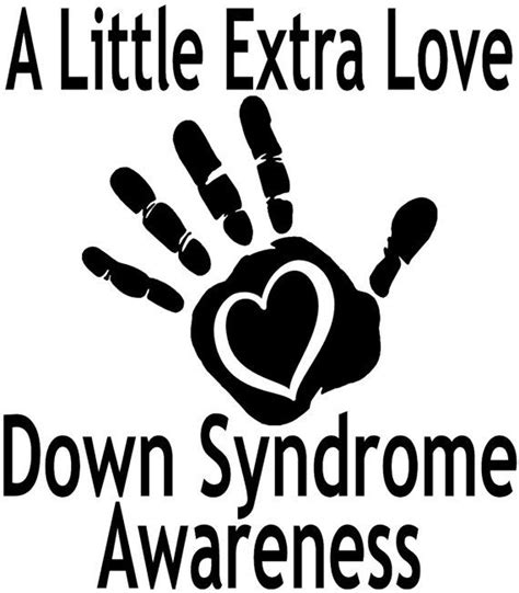 Down Syndrome Awarness Car Decala Little Extra Love Car Decal For