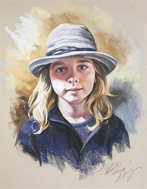 Step By Step Pastel Portrait Painting Of A Young Boy With His Favourite