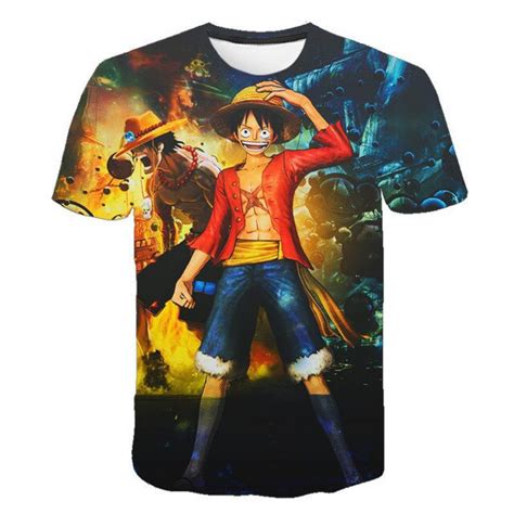 One Piece T Shirt Luffy And Ace Printed Official Merch One Piece Store