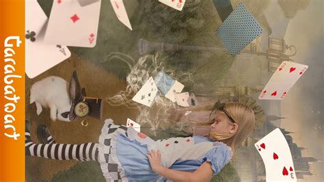 Alice In Wonderland Speed Art Photoshop Youtube