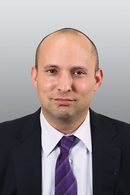 He doesn't have the courage to go through with it. Portrait of MK Naftali Bennett