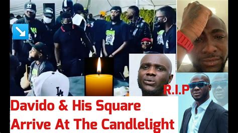 Davido And His Square Arrive At The Candlelight Event Held In Honour Of