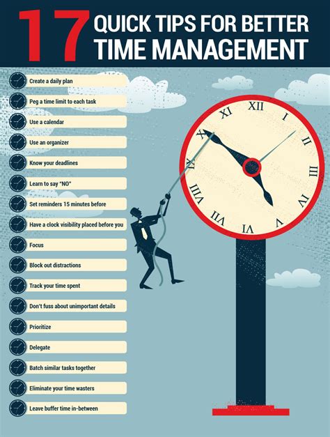 17 Time Management Tips Infographic Mastroianni Consulting