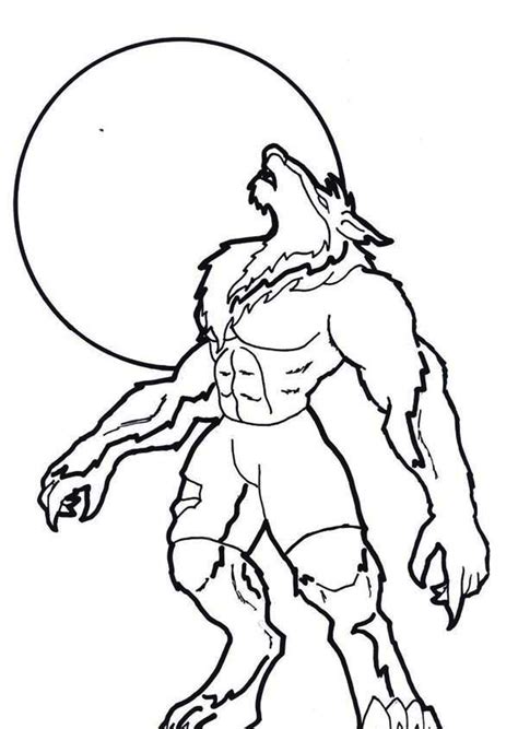Coloring Page Werewolf images