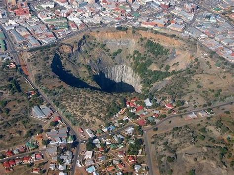 Kimberley Mine Hatalmas Gyémántbánya Dél Afrikában Érdekes Világ