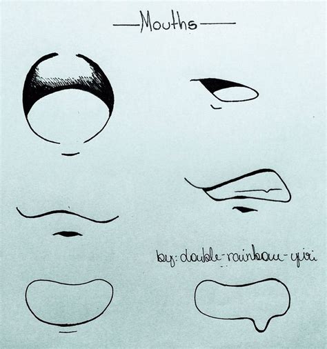 Typical Of Anime Mouths 22 Anime Drawings Tutorials Anime Drawings