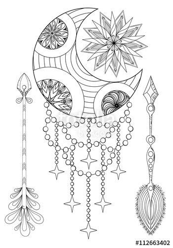 Pin on DreamCatcher Coloring Pages for Adults
