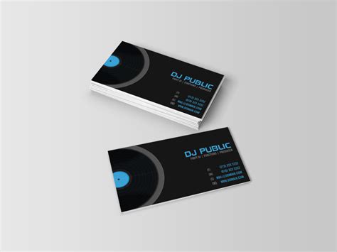 It is often customized with a creative design to give them a unique brand to associate with. DJ Disk Jockey Business Cards - J32 DESIGN