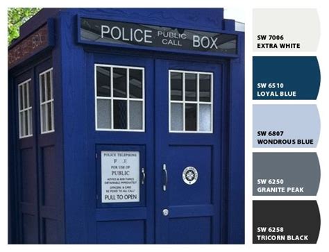 I Just Spotted The Perfect Colors House Exterior Blue Tardis Door