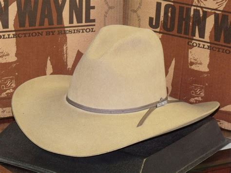 Resistol John Wayne Peacemaker 4x Wool Cowboy Western Hat Western
